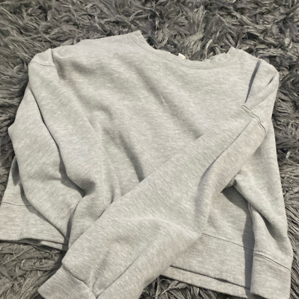 hippie rose crop crewneck